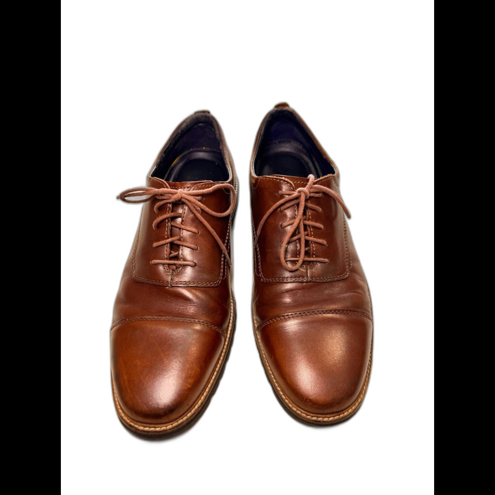 Cole Haan Men’s Richardson Grand Cap Toe Leather Oxford Shoes Size 10.5M